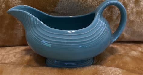 Fiesta Homer Laughlin Fiestaware Turquoise Sauce Gravy Boat