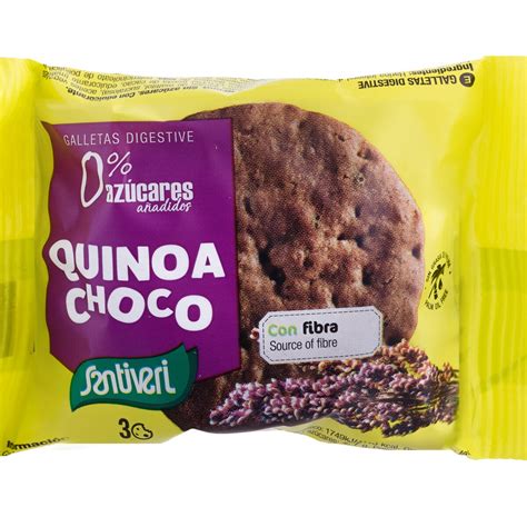 Comprar galletas Digestive con quinoa y chocolate 0 azúcares envase 27