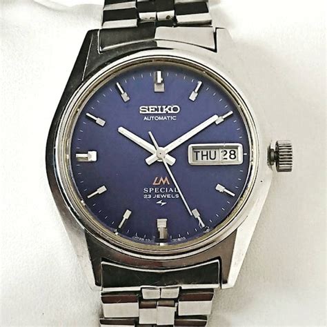 Vintage Seiko Lord Matic LM Special Blue 70s All Original Etsy