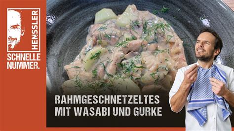 Schnelles Rahmgeschnetzeltes Mit Wasabi Und Gurke Rezept Von Steffen