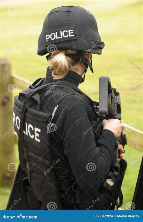 Female Police Swat Marksman Editorial Stock Image Image Of Female