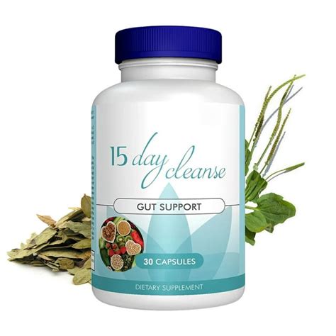 15 Day Cleanse Gut And Colon Support Advanced Formula With Fiber Non Gmo Made In Usa