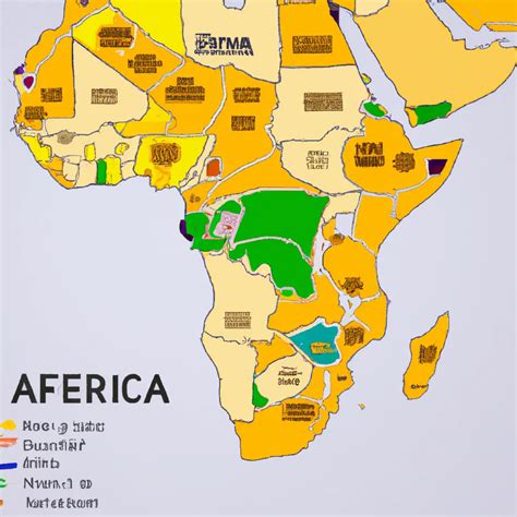 Explorando A Diversidade Africana Mapa Capitais Reas Idiomas E