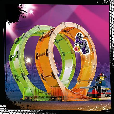 LEGO City Stuntz 60339 Double Loop Stunt Arena 598 Pieces Hobbies