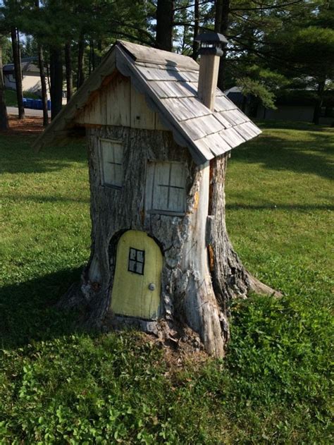 Pin by eFairies on Tree Stump Houses Ideas | Fairy tree houses, Fairy garden houses, Fairy houses