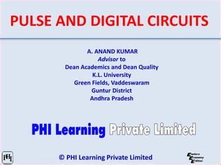 Pulse And Digital Circuits Phi Learning Ppt