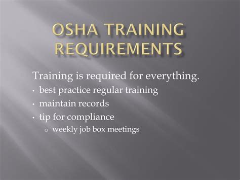 Ppt Osha A Regulatory Over View For Healthcare Powerpoint