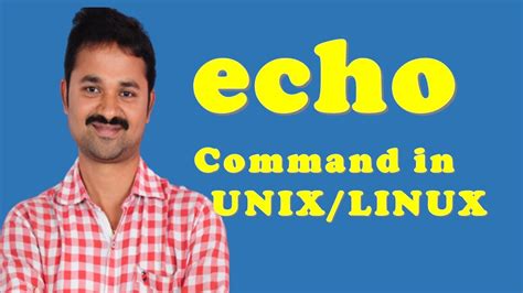 Echo Command Unix Linux With Options Examples Shell