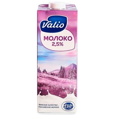 Молоко Valio Elite 2,5% БЗМЖ 973 мл, 12 шт. в уп. - купить по выгодной ...