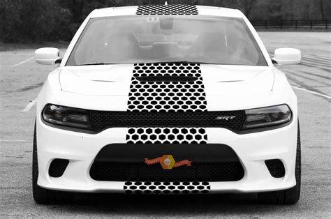 2015 Up Dodge Challenger SRT HELLCAT Style Solid Strip Kit Di