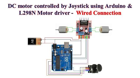 Dc Motor Controlled By Joystick Using Arduino And L298n Motor Driver