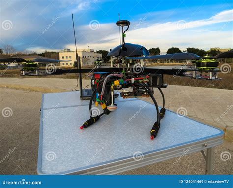 Drone Building Process And Assembly Of Electronic Parts For A Q Stock Image Image Of Laptop