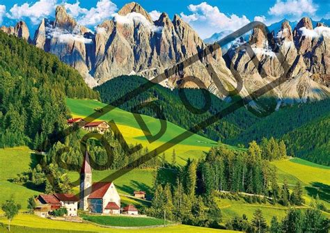 Trefl Puzzle Kostel Pod Horami Dolomity D Lk Puzzle Puzzle Cz