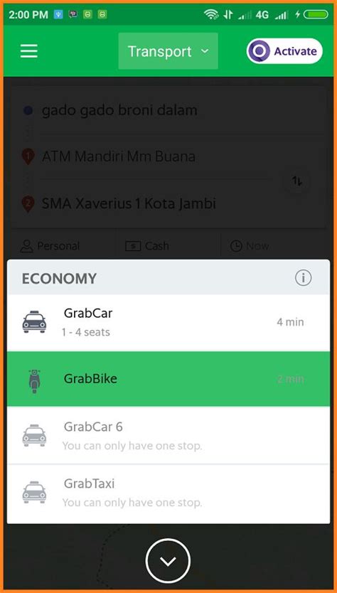 Cara Pesan Grab Ride Layanan Ojek Online Yang Siap Menjadi Asisten