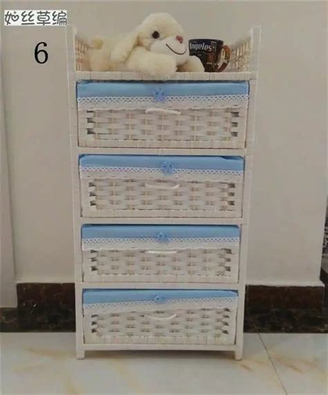 4 Drawer Wicker Basket Unit The Wicker Home®