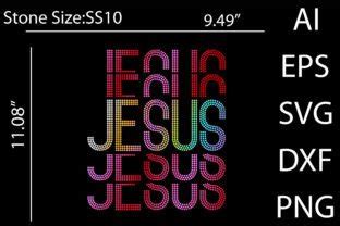 Jesus Rhinestone Templates Design Graphic By Betruthful Creative Fabrica