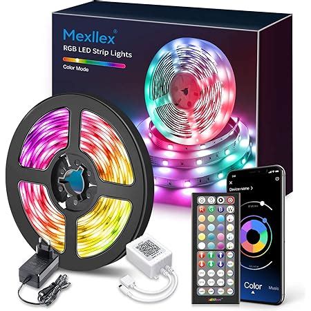 Ruban Led M M Bluetooth Bande Led M Rgb Multicolore App