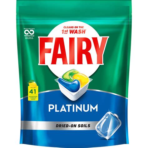 Fairy Platinum All In One Lemon Automatic Dishwasher Tablets 41 Pack