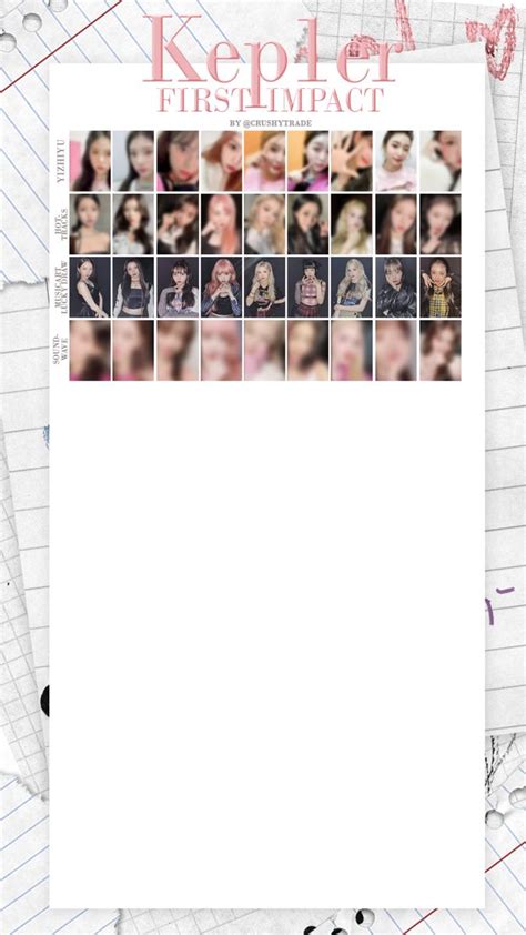 Ot Group Pob Kep Er Wishlist Template Photo Cards Photocard Templates