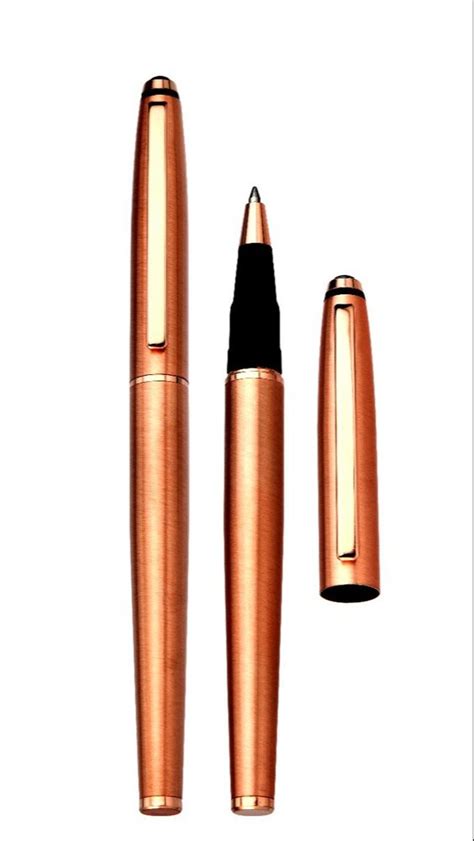 Ameya Roller Rose Gold Metal Pen With Magnetic Cap Packaging Type