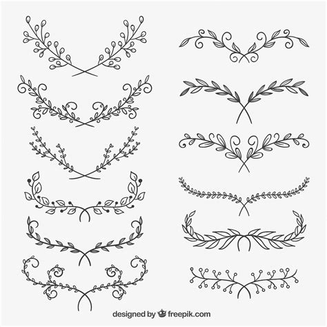 premium vector floral ornaments