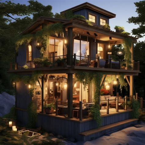 Premium Photo Elevated Living Spaces 3d House Model Showcase