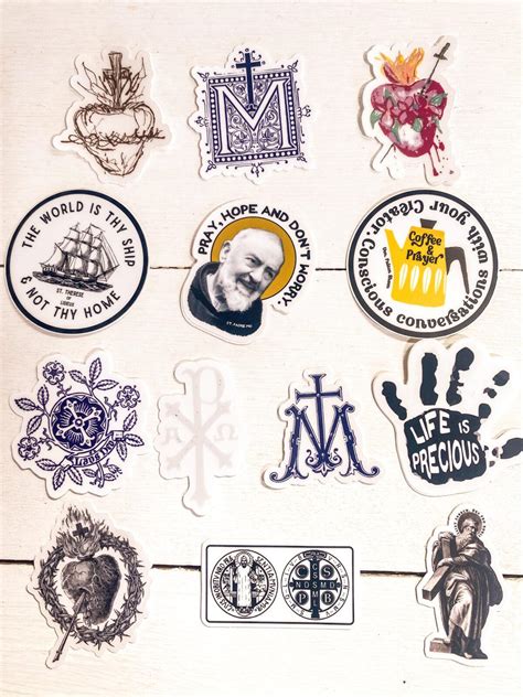 20 Off Mini Bundle 13 Catholic Stickers Catholic T Catholic