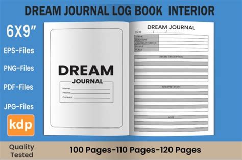 Dream Journal Kdp Interior Graphic By Kdp Web Creative Fabrica