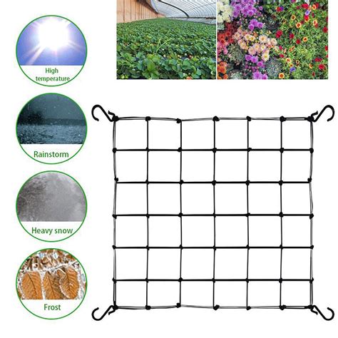 Jubilant Grow Tent Trellis Support Mesh Netting Heavy Duty Elastic Nylon Grow Tent Accessories