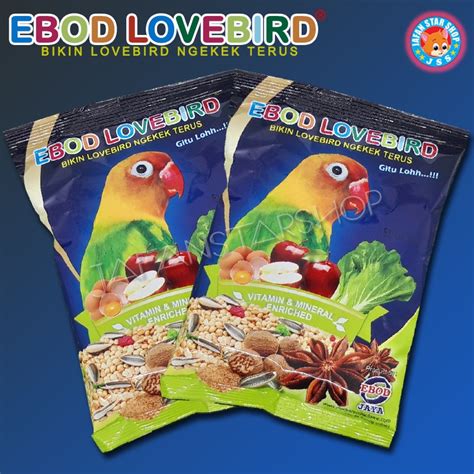 Jual Ebod Lovebird Vitamin Mineral Pakan Burung Lovebird Harian