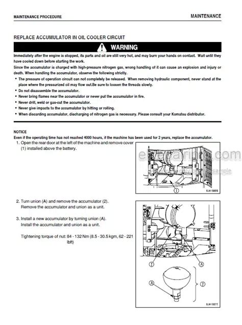 Buy And Download Komatsu Pc228us 8 Pc228uslc 8 Operation And Maintenance Manual Hydraulic