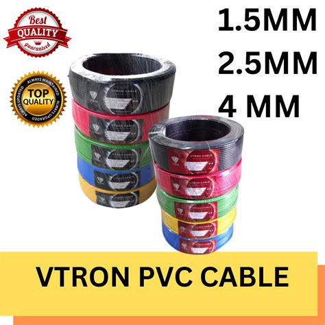 Insulated PVC Cable VTRON 100 Pure Copper SIRIM Approve Wiring Wire