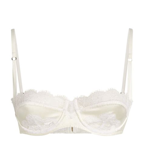 Womens Kiki De Montparnasse Ivory Lace Insert Balconette Bra Harrods Uk