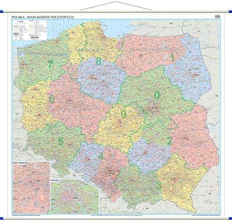 Polska Mapa Cienna Kody Pocztowe Rurki Pcv Erli Pl