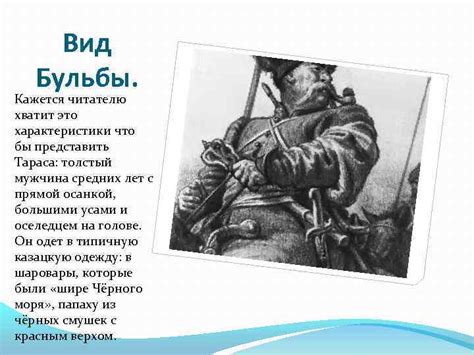 Описание тараса