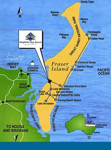 Pictures of Fraser Island Maps | Map Fraser Island