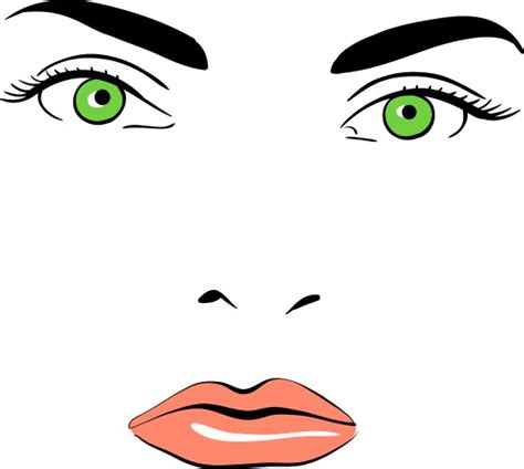 Beautiful Woman Face With Natural Nude Makeup Vector Image