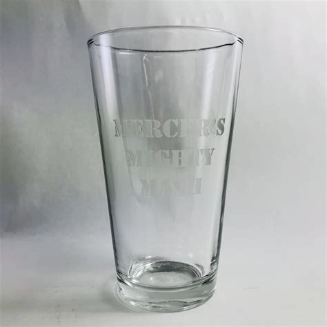 Customized 16 Oz Pint Glass By Athletic Awards