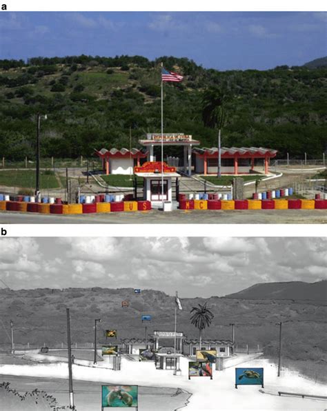 5 (a) The Northeast Gate of the Guantánamo Bay Naval Base (JTF ...