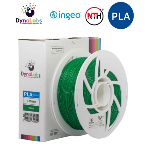 Filamento Pla Dynalabs 1Kg 1 75mm Verde Blue Makers