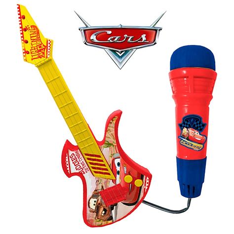 Brinquedo Guitarra Infantil Microfone Filme Disney Carros R