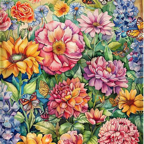 Transform Your Bathroom Into A Blooming Garden With Our Watercolor