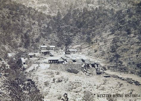 Early View Of The Kelly Mine Ca Western Mining History