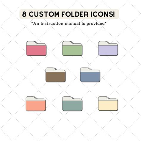 Desktop Wallpaper Organizer Vibrant Edition Folder Icons Customizable ...