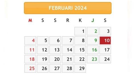 Kalender 2024 Cek Daftar Hari Penting Februari Dan Tanggal Merah Ada