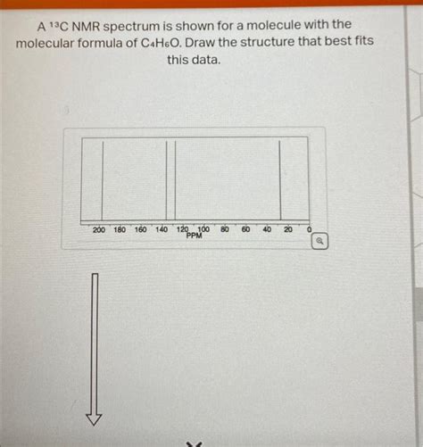 Solved A C Nmr Spectrum Is Shown For A Molecule With The Chegg