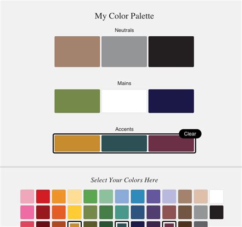 Capsule Wardrobe Color Palette Generator Everything Furniture