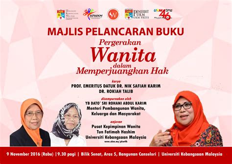 Majlis Pelancaran Buku Pergerakan Wanita Dalam Memperjuangkan Hak