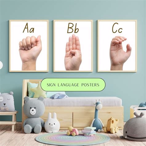 Sign Language Alphabet A Z Abcs Classroom Homeschool Inclusive Deaf ...