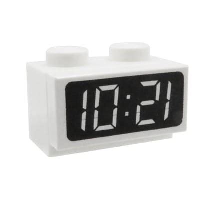 Electronic clock / digital alarm clock - made of LEGO bricks - Extra ...